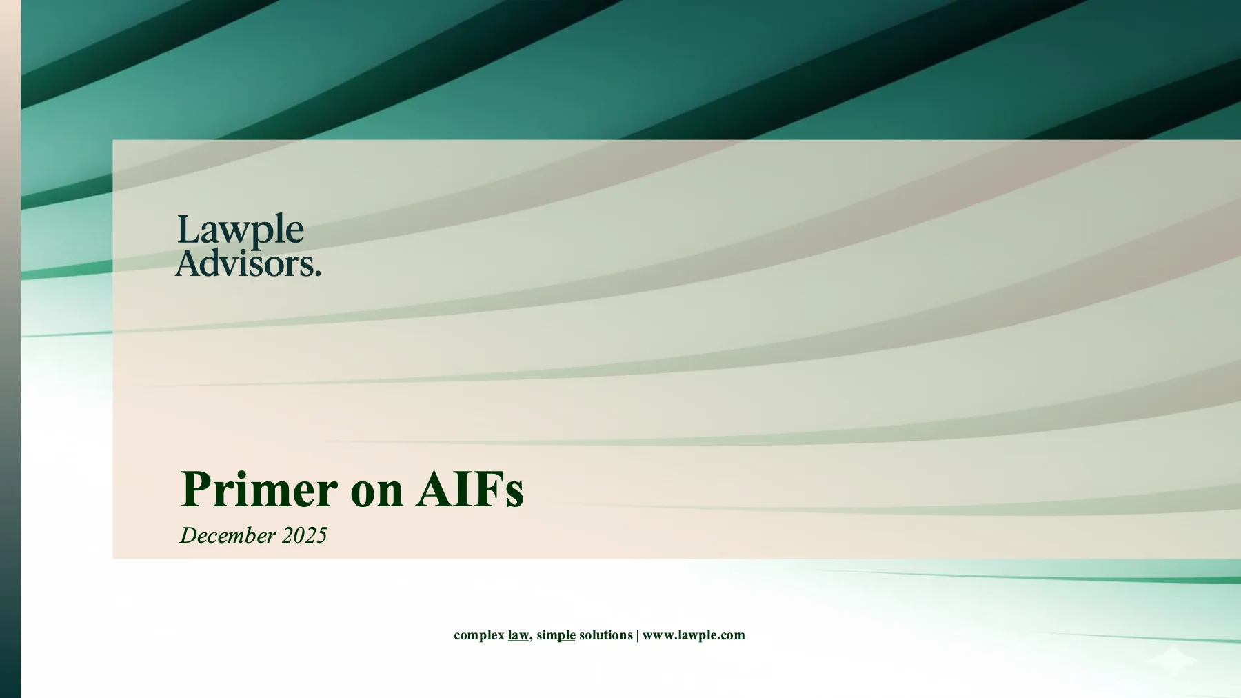 Primer on SEBI AIFs, page 1 of 24