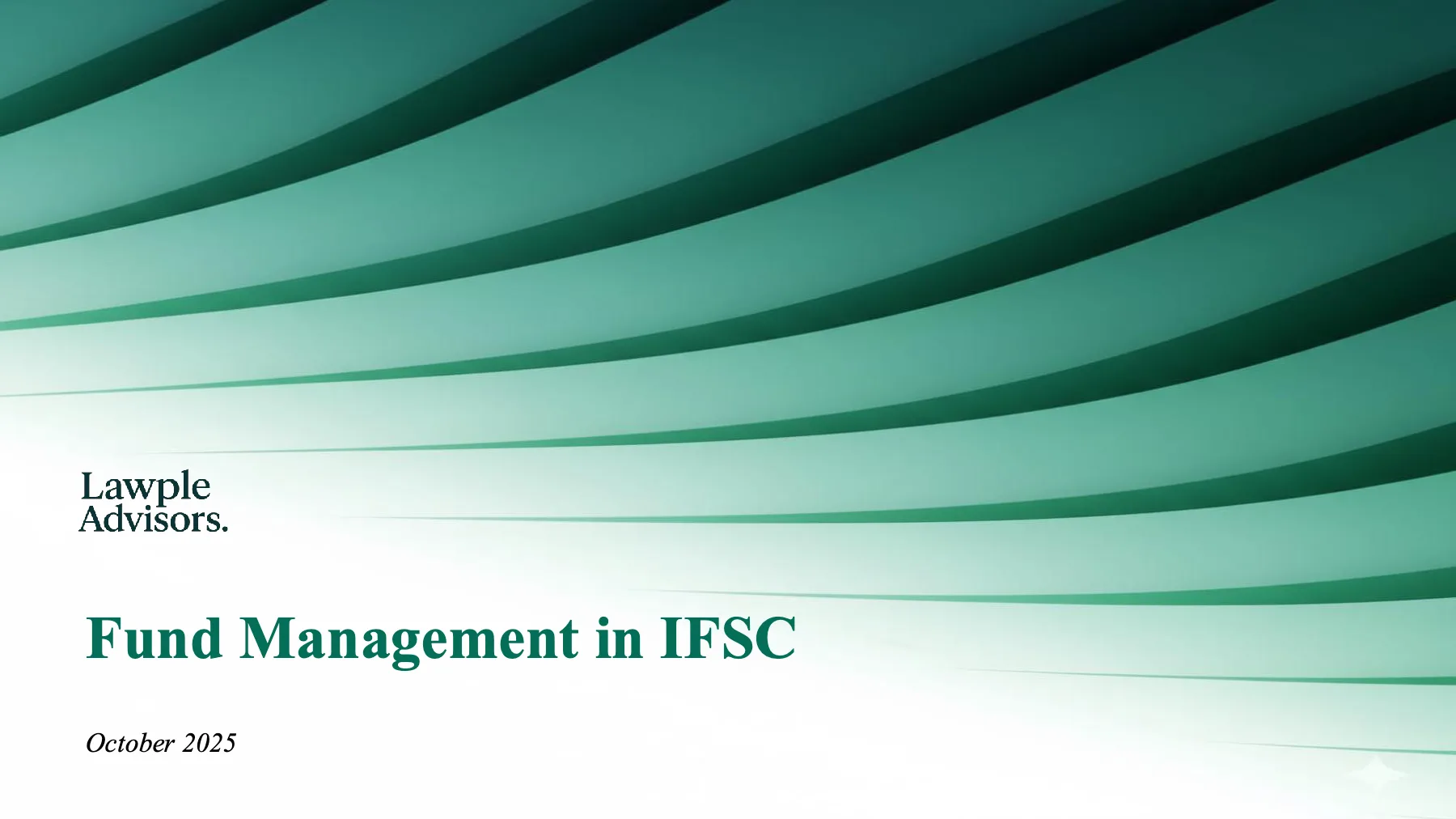 Primer on Fund Management in IFSC, page 1 of 19